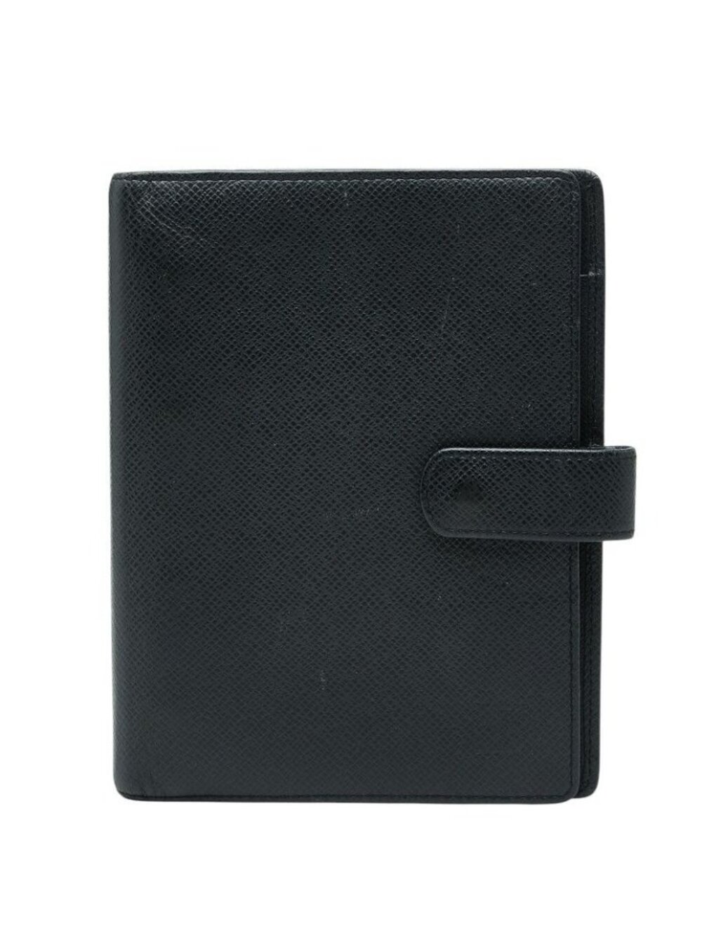 Louis Vuitton Taiga Agenda MM Notebook Cover Black Leather